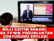 MİLLİ EĞİTİM BAKANI, EBA TV’NIN YOĞUNLUKTAN ÇÖKTÜĞÜNÜ SÖYLEDİ