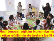 Okul öncesi eğitim kurumlarında yüz yüze eğitimin detayları belli oldu