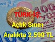 TÜRK-İŞ; Açlık Sınırı Aralıkta 2.590 TL