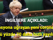 İNGİLTERE AÇIKLADI: Mutasyona uğrayan yeni coronavirüs türü yüzde 70 daha hızlı yayılıyor