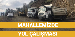 MAHALLEMİZDE YOL ÇALIŞMASI