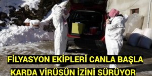   FİLYASYON EKİPLERİ CANLA BAŞLA Karda Virüsün İzini Sürüyor