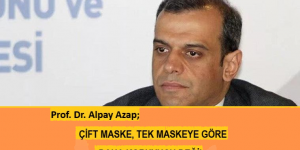 Prof. Dr. Alpay Azap; ÇİFT MASKE, TEK MASKEYE GÖRE DAHA KORUYUCU DEĞİL