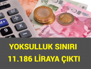 YOKSULLUK SINIRI 11.186 LİRAYA ÇIKTI