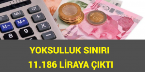 YOKSULLUK SINIRI 11.186 LİRAYA ÇIKTI