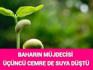 BAHARIN MÜJDECİSİ ÜÇÜNCÜ CEMRE DE SUYA DÜŞTÜ