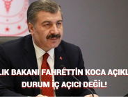 SAĞLIK BAKANI FAHRETTİN KOCA AÇIKLADI! DURUM İÇ AÇICI DEĞİ!