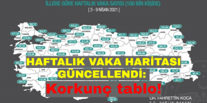 HAFTALIK VAKA HARİTASI GÜNCELLENDİ: Korkunç tablo!