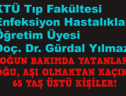 YOĞUN BAKIMDA YATANLARIN ÇOĞU, AŞI OLMAKTAN KAÇINAN 65 YAŞ ÜSTÜ!