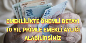 EMEKLİLİKTE ÖNEMLİ DETAY! 10 YIL PRİMLE EMEKLİ AYLIĞI ALABİLİRSİNİZ