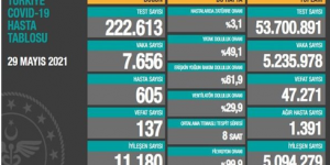 CORONAVİRÜS TABLOSUNDA BUGÜN (29 MAYIS 2021)