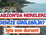 TRABZON’DA NERELERDE DENİZE GİRİLEBİLİR? İşte son durum