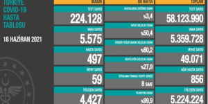 CORONAVİRÜS TABLOSUNDA BUGÜN (18 HAZİRAN 2021)