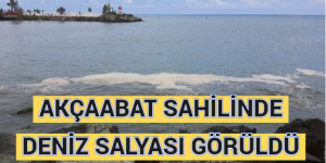 AKÇAABAT SAHİLİNDE DENİZ SALYASI GÖRÜLDÜ