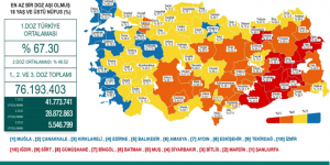 CORONAVİRÜS TABLOSUNDA BUGÜN (08 AĞUSTOS 2021)