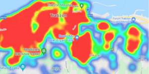 TRABZON YİNE KIZARDI! Şehir merkezi yüksek riskli…