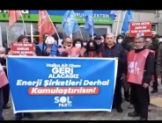 ZAMMI PROTESTO ETTİLER: Tüketemiyoruz, ödeyemiyoruz. Elektrik Şirketleri Kamulaştırılsın!