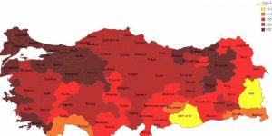 TÜRKİYE HARİTASI KIPKIRMIZI: 21 ilde günlük vaka sayısı 500’ü geçti