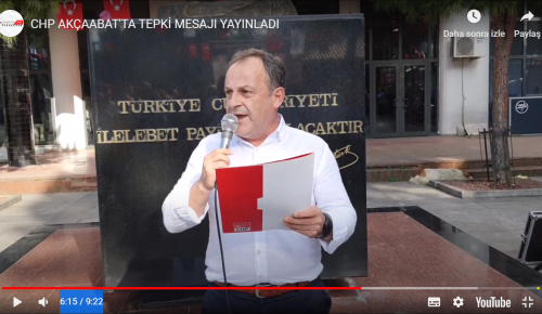 CHP AKÇAABAT İLÇE BAŞKANI MUSTAFA BAK! | “Bu saldırılar bilinçli ve organizedir”