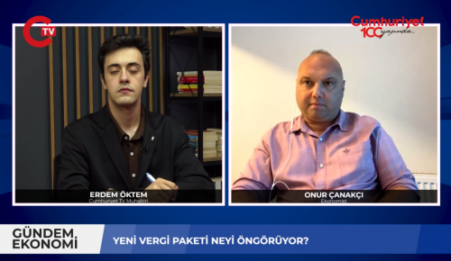 EKONOMİST ONUR ÇANAKÇI’DAN ‘YENİ VERGİ PAKETİNE’ SERT ELEŞTİRİ: Gelir dağılımında nüfusun yüzde 1’i, yüzde 40’nın sahibi