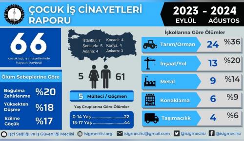 ÇOCUK İŞÇİLİK SANAYİLERE YAYILIYOR: 1 yılda 66 çocuk çalışırken hayatını kaybetti