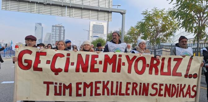 “GEÇİNEMİYORUZ” DİYEN EMEKÇİLER ANKARA’DA YÜRÜDÜ: “Bu saltanat bitecek”