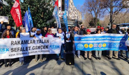 KESK’TEN ENFLASYON ORANI TEPKİSİ: İnsanca yaşayacak ücret için omuz omuza verelim